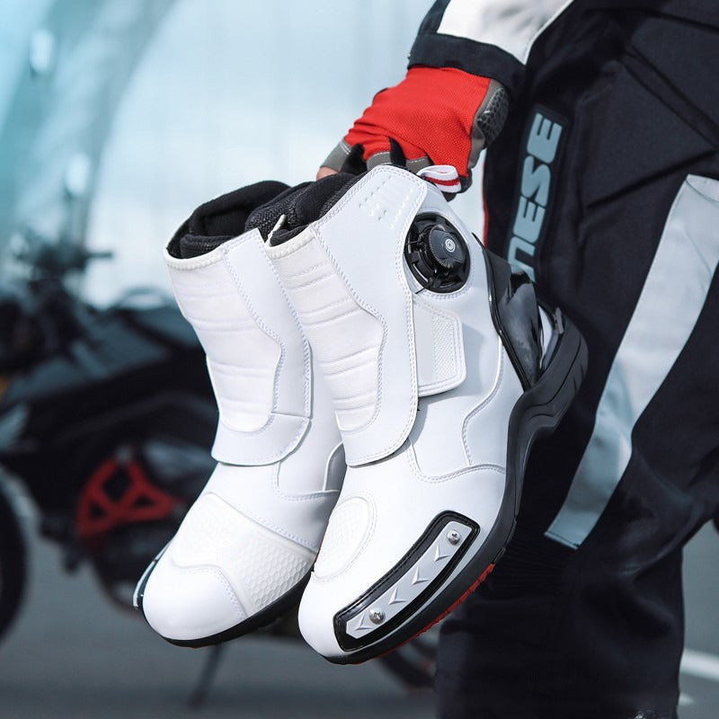 Professionelle Mountainbike-Stiefel aus schwarzem Leder | 666