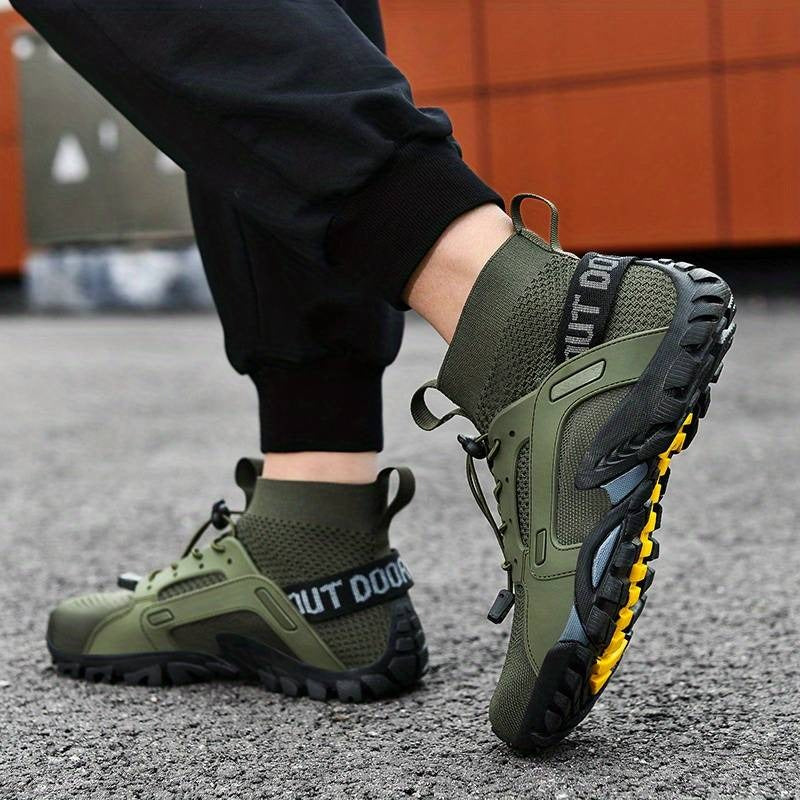Trendige, ultraatmungsaktive Herren-Sneaker, strapazierfähige und rutschfeste Outdoor-Wander- und Angelschuhe | W-25