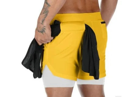 Gemütliche, kurze, sportliche Sportshorts für Herren mit Taschen, elastische Freizeitshorts | DK-858
