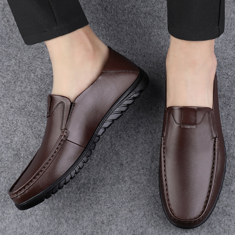 Business Lederschuhe Slip On Loafer Drive Walking Schuhe | B2102