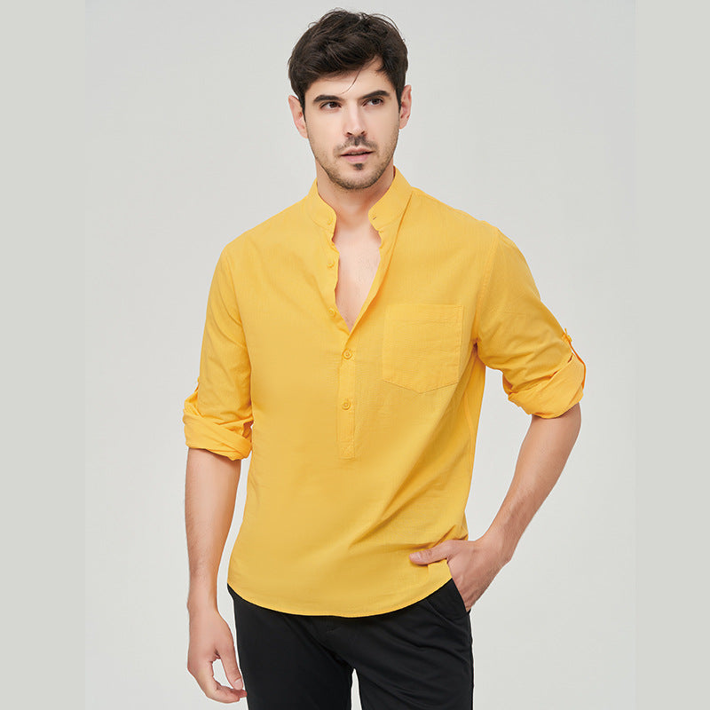 Herrenhemd Henry mit klassischem Design und Knopfleiste, vielseitiger Business-Stil | M7