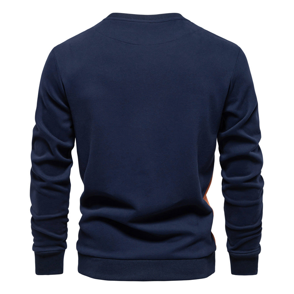 Herren Winter Sweatshirts Rundhalsausschnitt Casual Pullover Langarm Baumwolle Pullover Top | HD136