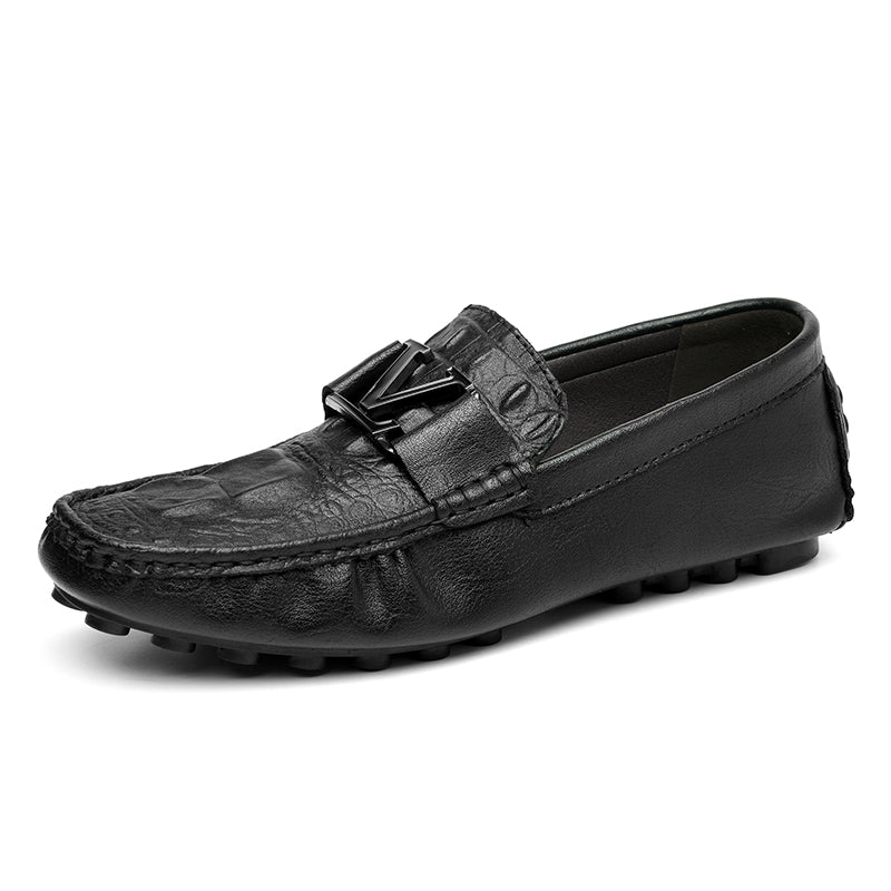 Hochwertige Echtlederschuhe Lässige Slipper Lederschuhe | H9901