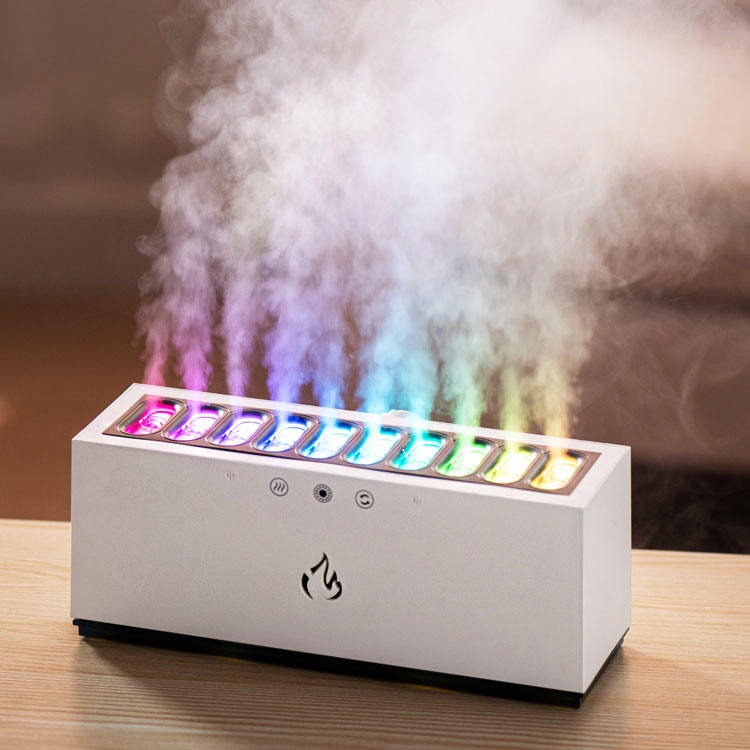 Neues Design 10 Düsen Luftbefeuchter & Aroma Diffusor Dynamische Sound Pickup USB H2O ätherisches Öl Luftbefeuchter | KJR-273