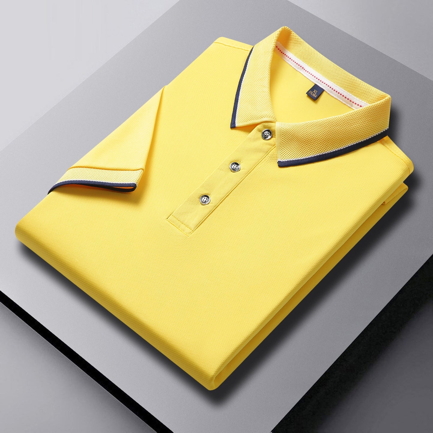 Herren-Golf-Poloshirt mit kurzen Ärmeln und Revers, schnelltrocknend und mit gesticktem Design | SG2316