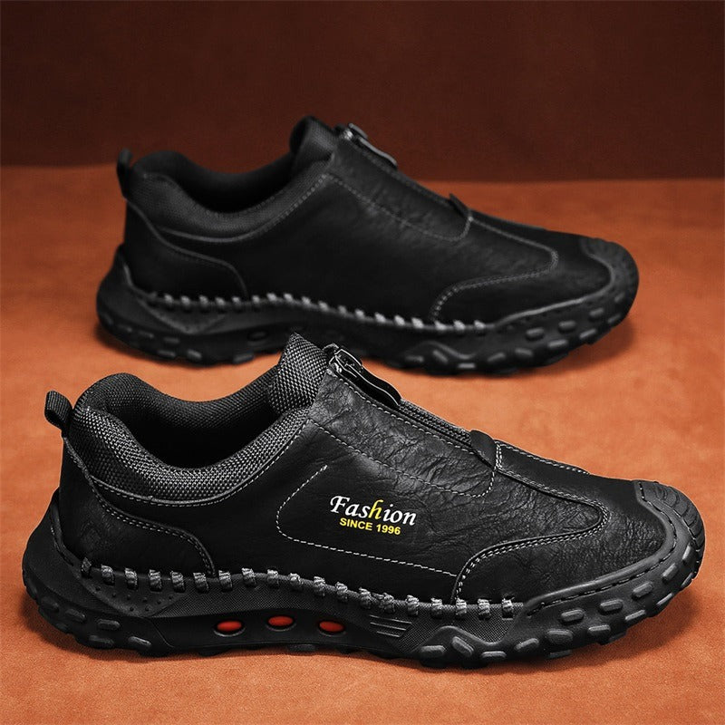 Fahrschuhe Lässige flache Loafer mit handgefertigten Nähten Lässige Wanderschuhe | 9511