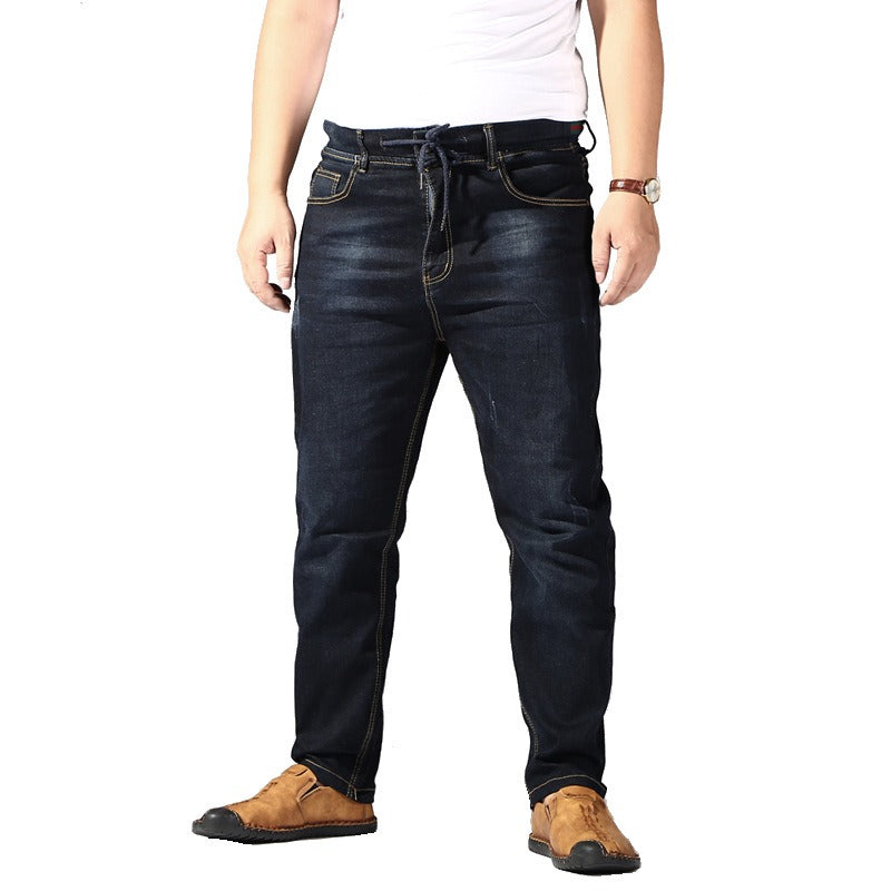 Oversize Jeans Loose Fit Denim Stretch Jeanshose High Waist Hose Kordelzughose | XD5001
