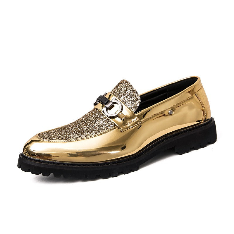 Herren Casual Trend Bright Upper Oxford Brogues Stiefel Britischer Stil Formelle Leder Büroschuhe