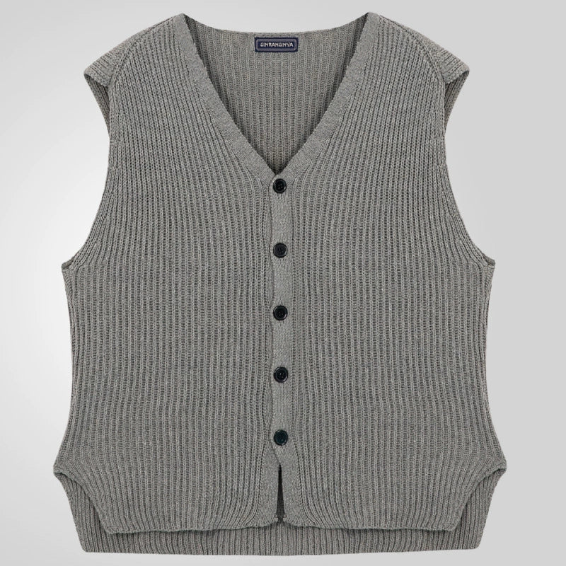 Stilvolle Herren Wollstrickweste Slim Fit Wollweste Perfekt für Herbst & Winter | SY0163
