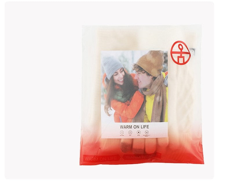 Wintermütze, Mütze, Schal, Handschuhe, Unisex, Winterwärmer, Fleece-gefüttert, Strickmütze, Schal, Handschuhe, Set | 121620