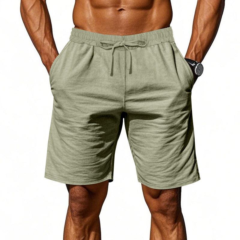 Leichte Strandshorts aus Leinenmischung für Herren – Relaxed Fit 5-Zoll-Freizeitshorts | WW-2
