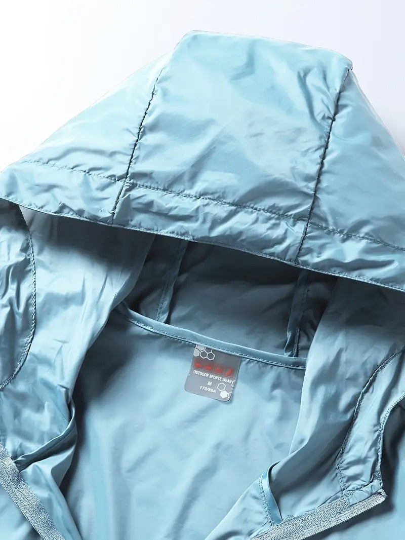 Herren-Sonnenkapuzenpullover mit LSF 50+ – Leichter Reißverschluss mit Taschen | Feuchtigkeitsableitend und atmungsaktiv | 2208