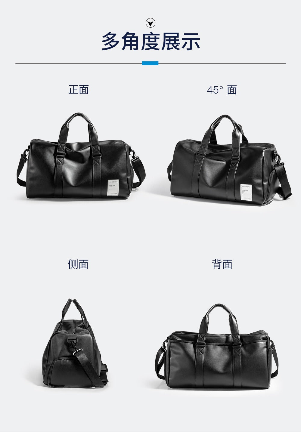 Kingsons Sporttasche für Herren – Wasserabweisende Sporttasche mit mehreren Fächern | 3332