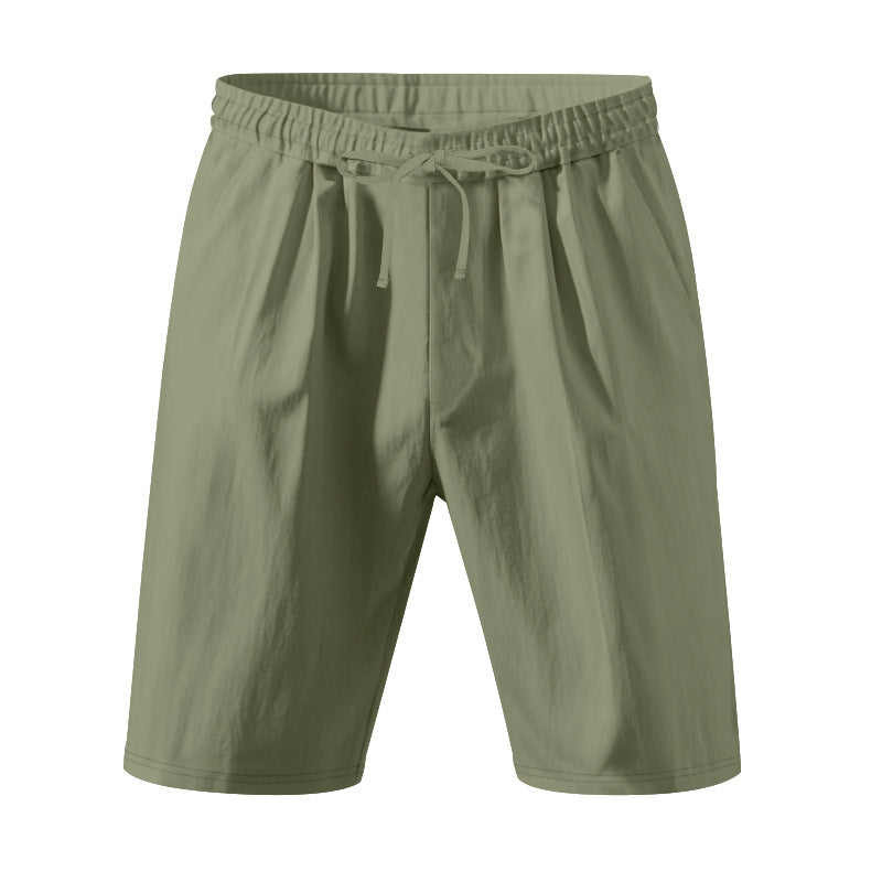 Leichte Strandshorts aus Leinenmischung für Herren – Relaxed Fit 5-Zoll-Freizeitshorts | WW-2
