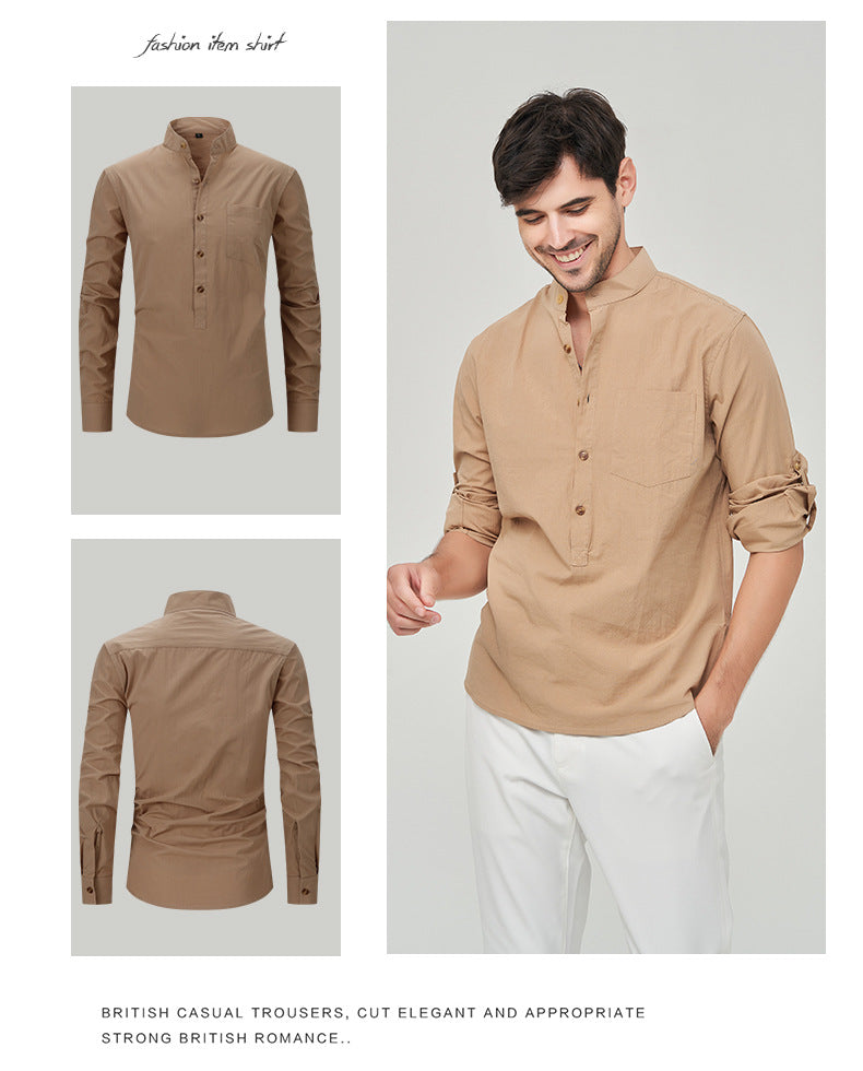 Herrenhemd Henry mit klassischem Design und Knopfleiste, vielseitiger Business-Stil | M7