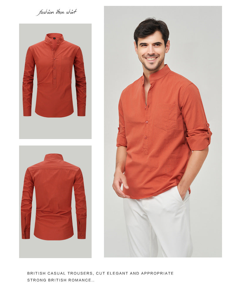 Herrenhemd Henry mit klassischem Design und Knopfleiste, vielseitiger Business-Stil | M7