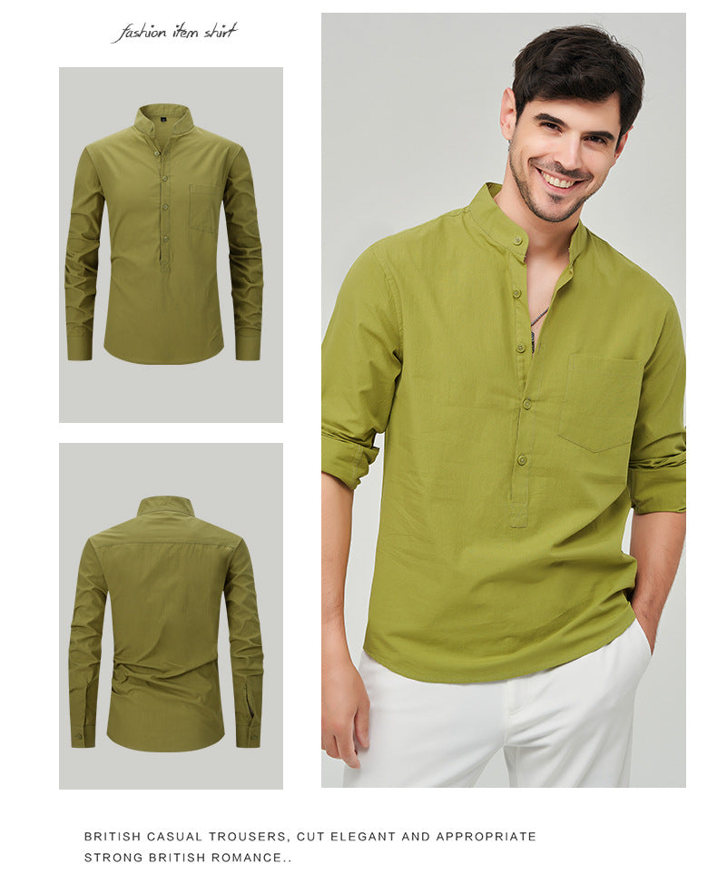 Herrenhemd Henry mit klassischem Design und Knopfleiste, vielseitiger Business-Stil | M7