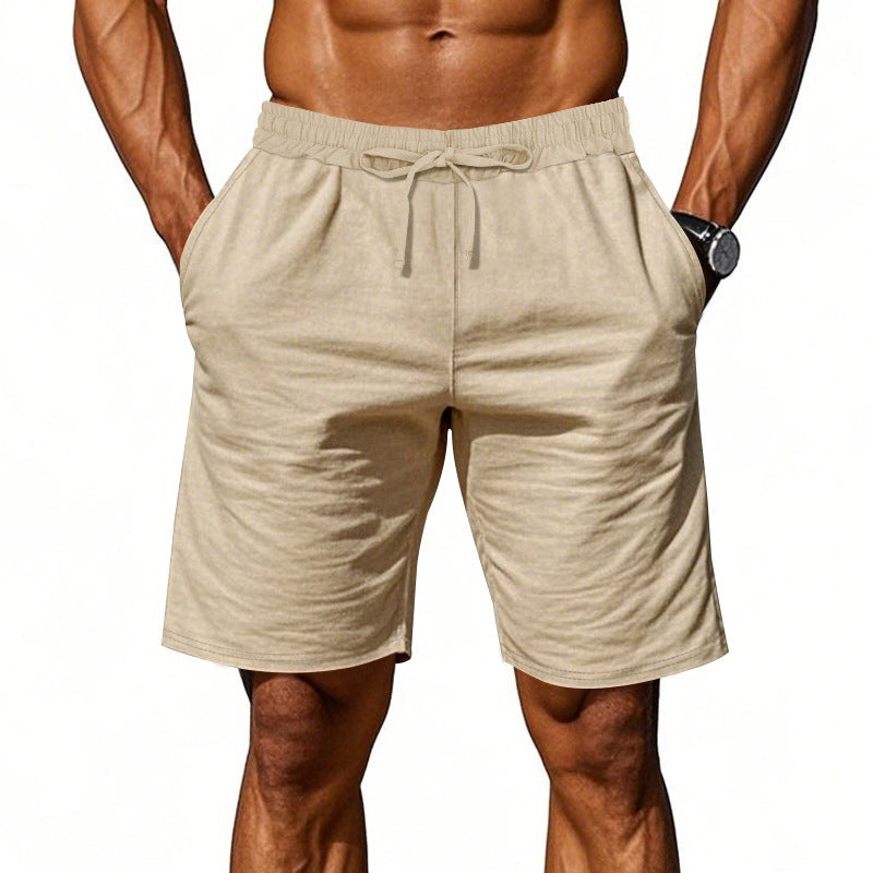 Leichte Strandshorts aus Leinenmischung für Herren – Relaxed Fit 5-Zoll-Freizeitshorts | WW-2