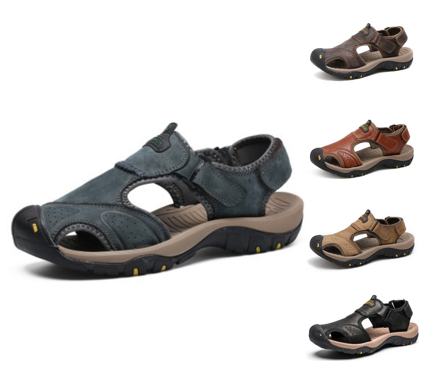 Neuankömmling Echtes Kuhleder Sommer Wandern Strand Wasser Sandalen | 7238