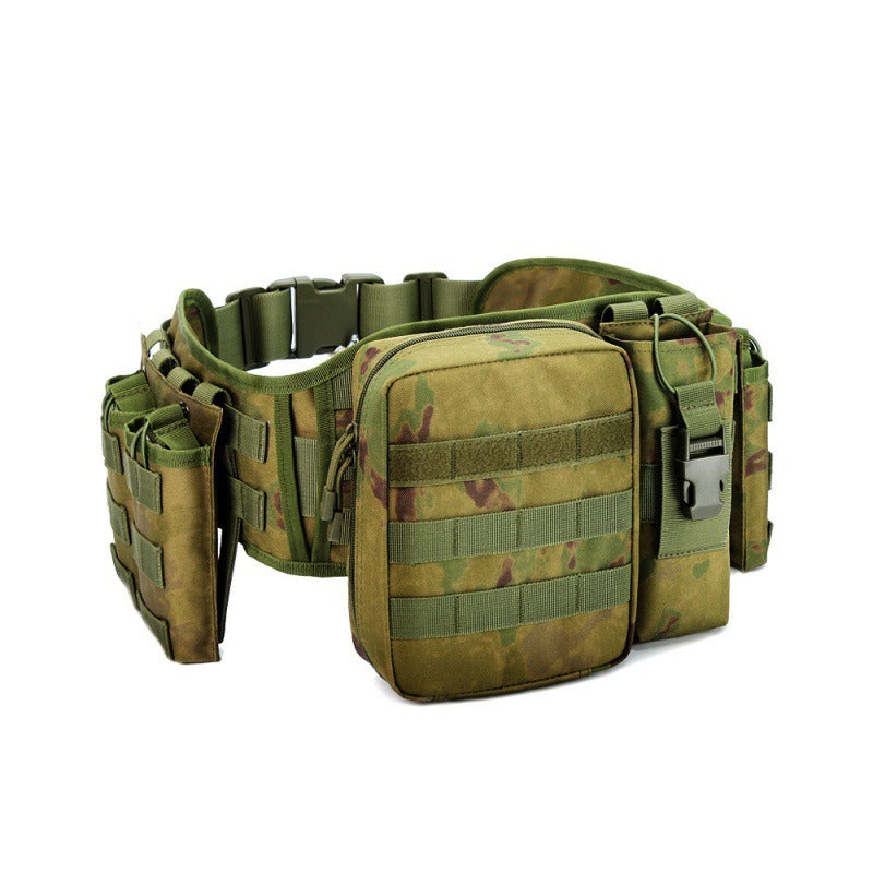 Taktischer Outdoor-Gürtel mit Gurtzeug – Multifunktionale Militär-Hüfttasche | AKM-106