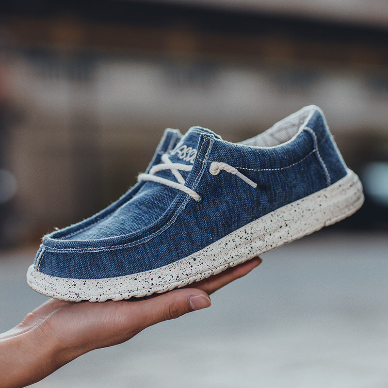 Freizeitschuhe aus Segeltuch für Herren – DUDE-Style, rutschfeste Sneaker für den Alltag | 8802