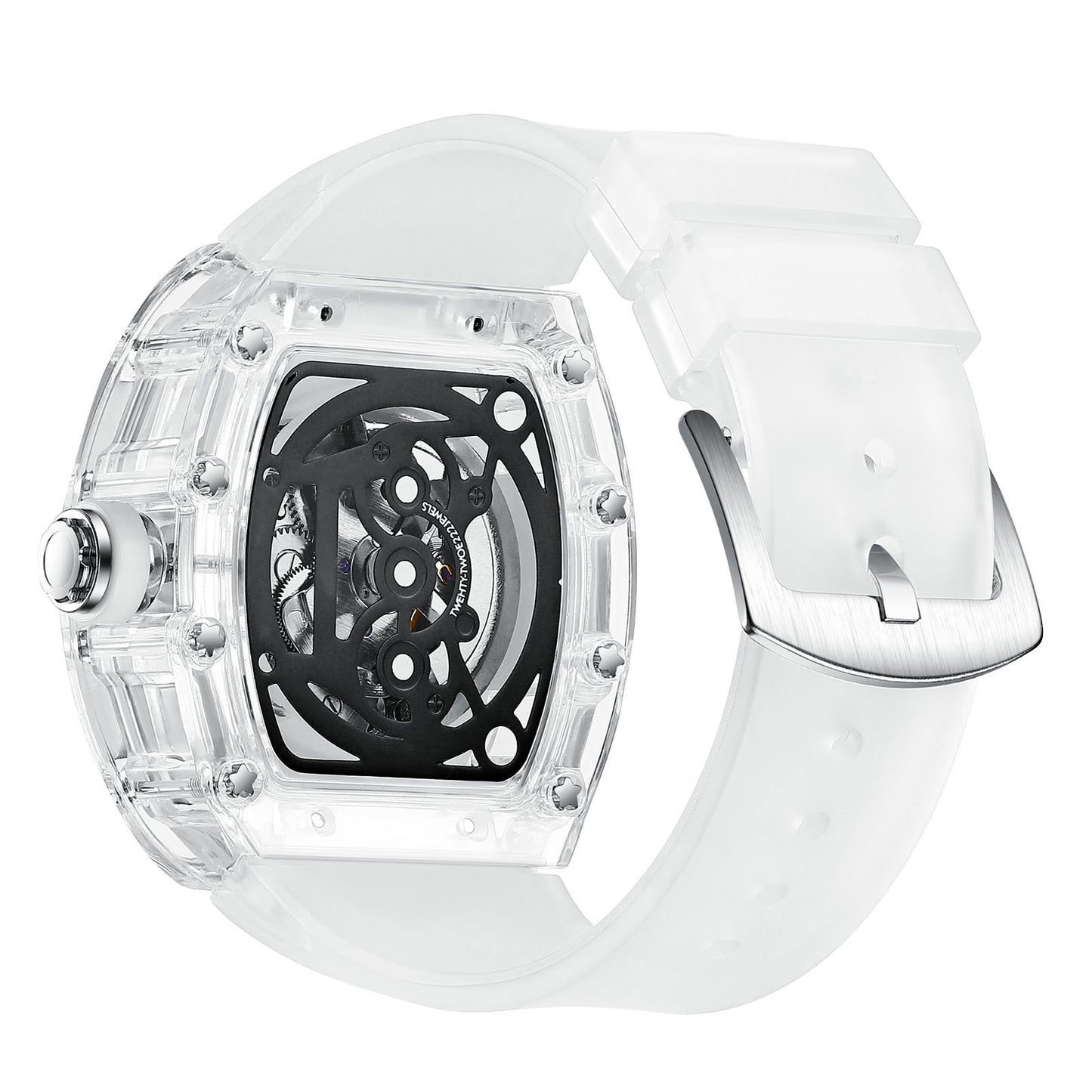 Herrenuhren Luxus Transparente tonnenförmige hohle automatische mechanische Uhr | K-2015A