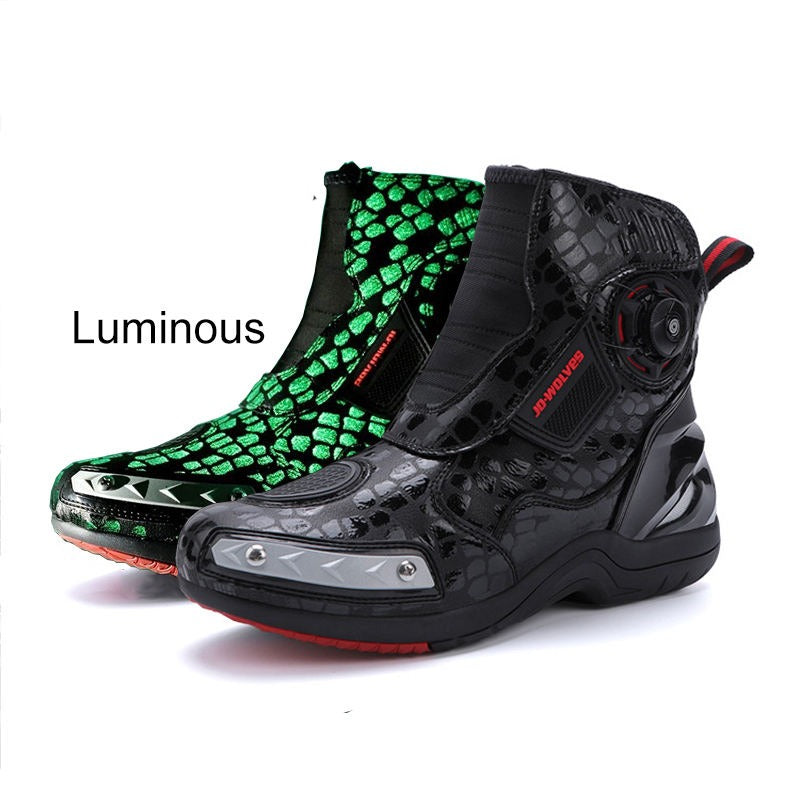 Professionelle Mountainbike-Stiefel aus schwarzem Leder | 666