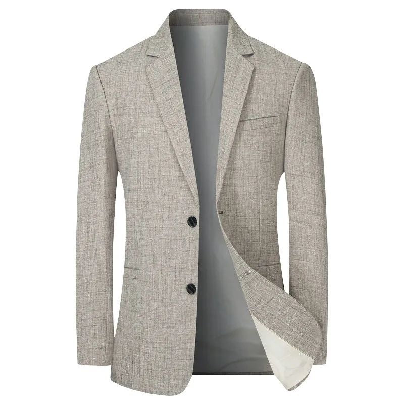 Casual Anzugjacke Einreihig Kerbe Revers Business Mantel Hochzeit Bräutigam Prom Outfit Blazer