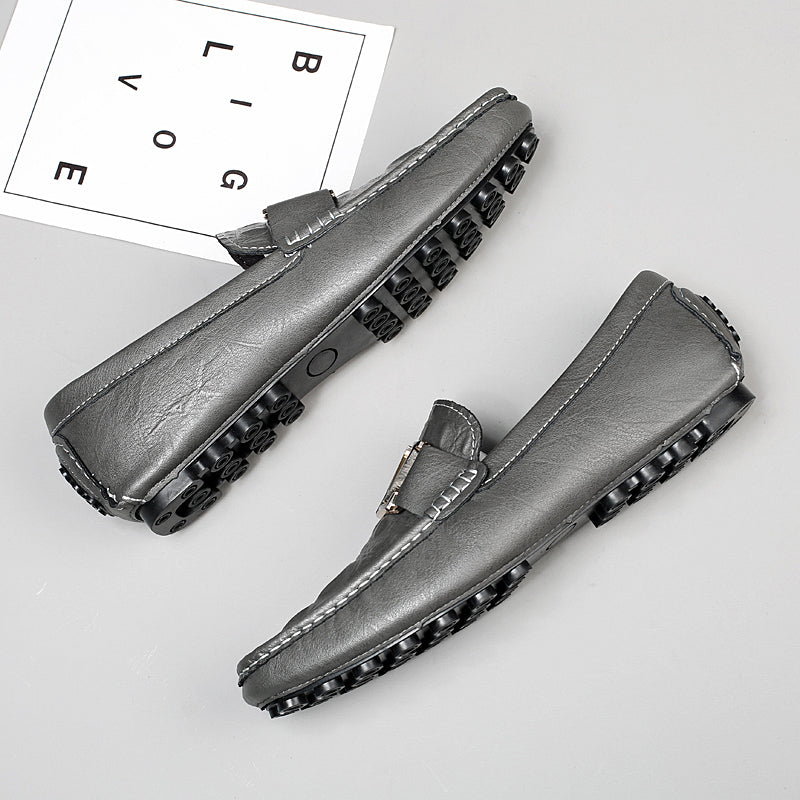 Hochwertige Echtlederschuhe Lässige Slipper Lederschuhe | H9901