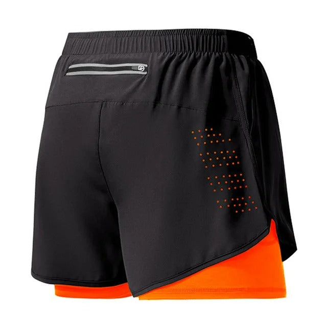 Herren-Laufshorts, schnelltrocknend, atmungsaktiv, aktive Trainings- und Übungsshorts | DK22001