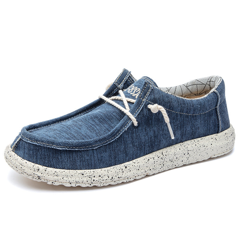 Freizeitschuhe aus Segeltuch für Herren – DUDE-Style, rutschfeste Sneaker für den Alltag | 8802