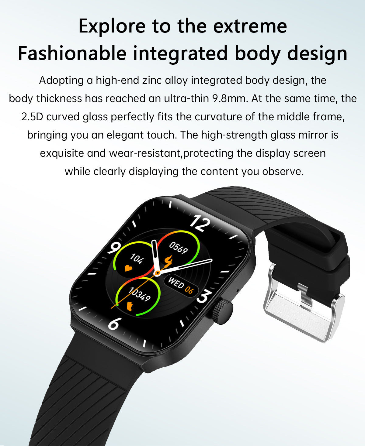 Smartwatch-Armband mit Bluetooth-Anruf, Gesundheitsüberwachung und Sport-Tracker für Männer und Frauen | Z88