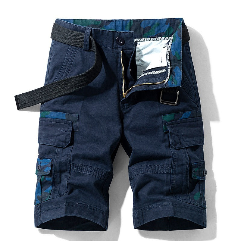 Herren-Schaumstoff-Shorts, elastischer Bund, Baumwolle, leicht, schnelltrocknend, Wander- und Arbeitsshorts | 1701