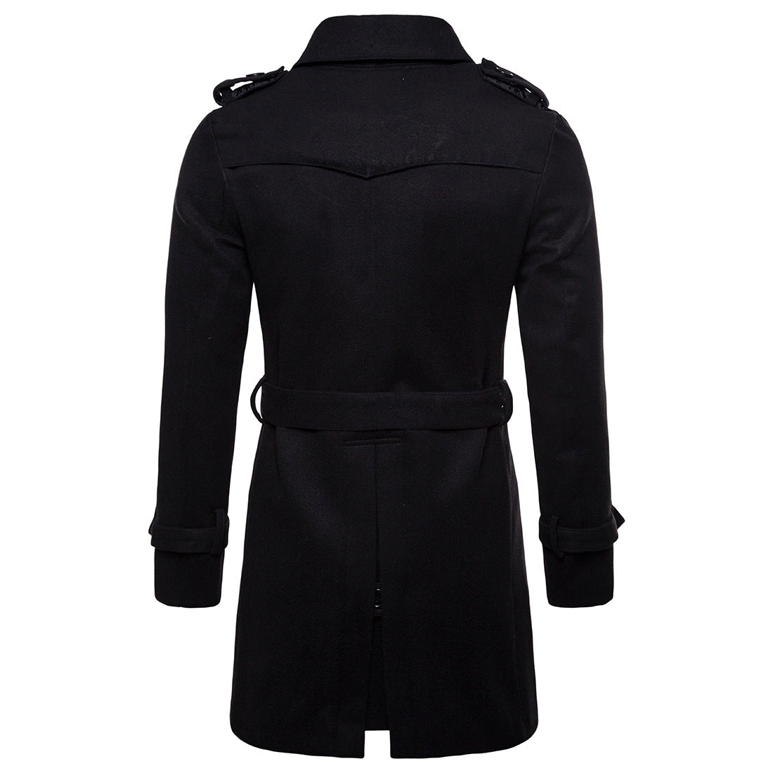 Herren Formeller Business Herbst Winter Casual Revers Zweireihiger Premium Baumwollmantel Langer Trenchcoat Jacke | 9280