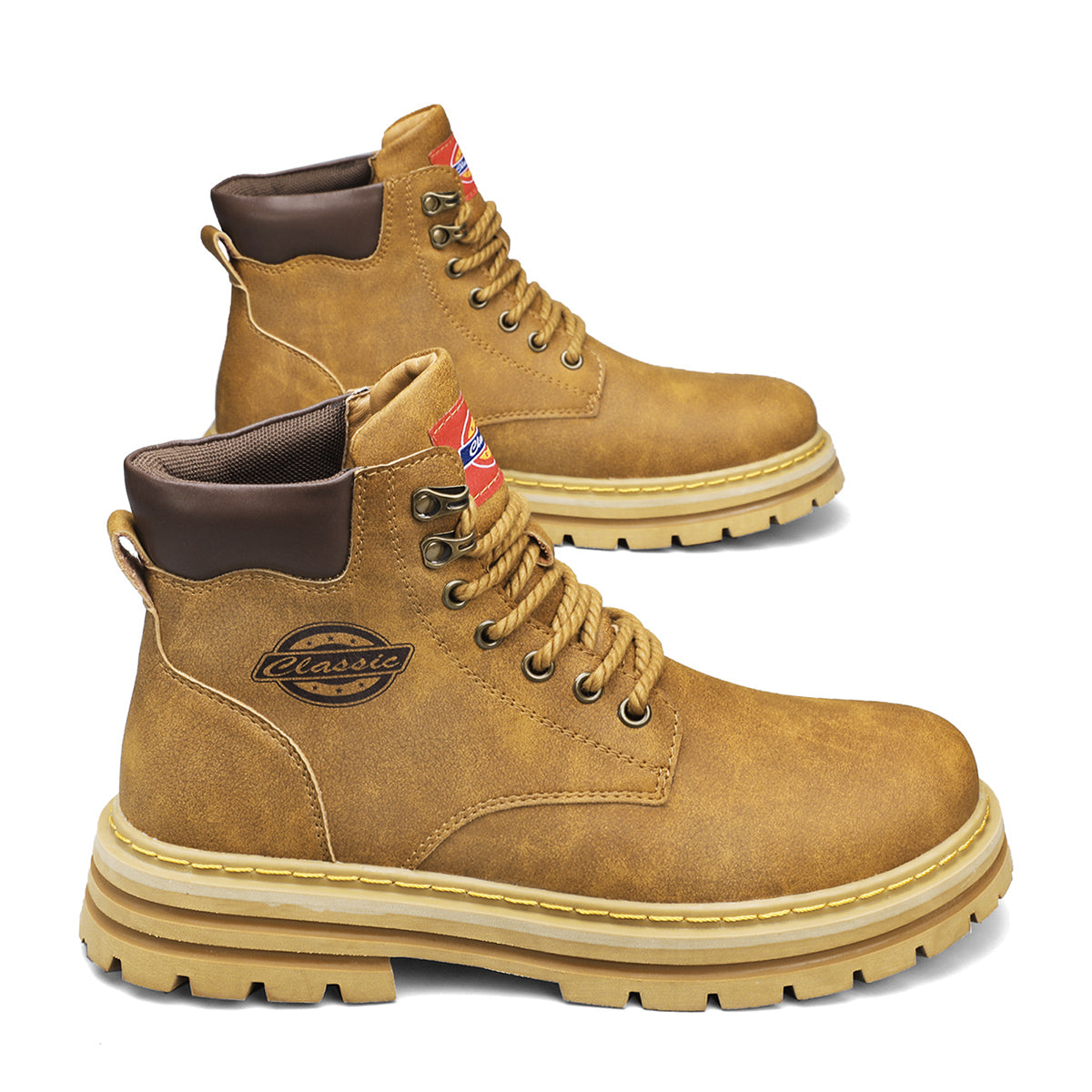 Herren-Lederstiefel im britischen Stil, High-Top-Arbeitskleidung, Freizeitschuhe | 6005