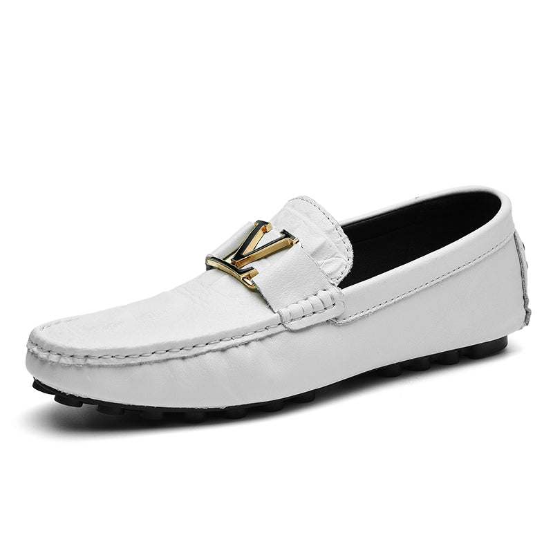 Hochwertige Echtlederschuhe Lässige Slipper Lederschuhe | H9901