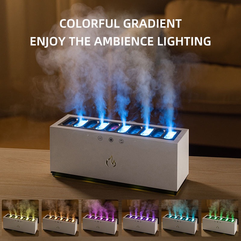 Neues Design 10 Düsen Luftbefeuchter & Aroma Diffusor Dynamische Sound Pickup USB H2O ätherisches Öl Luftbefeuchter | KJR-273