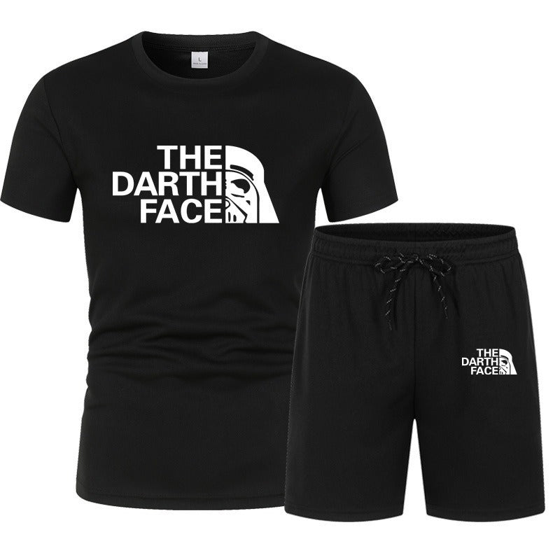 Zweiteiliges Sportbekleidungsset für Herren, Fitnesstraining, Laufen, schnelltrocknendes T-Shirt-Set | QS-01