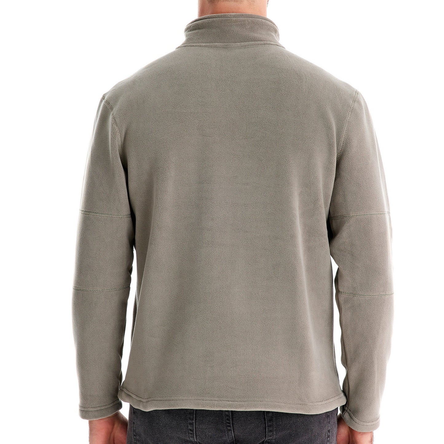 Herren Fleece Pullover Sweatshirts | Herbst-Winter 2025 Europa Mode | Half-Zip Stehkragen Tops | HD08