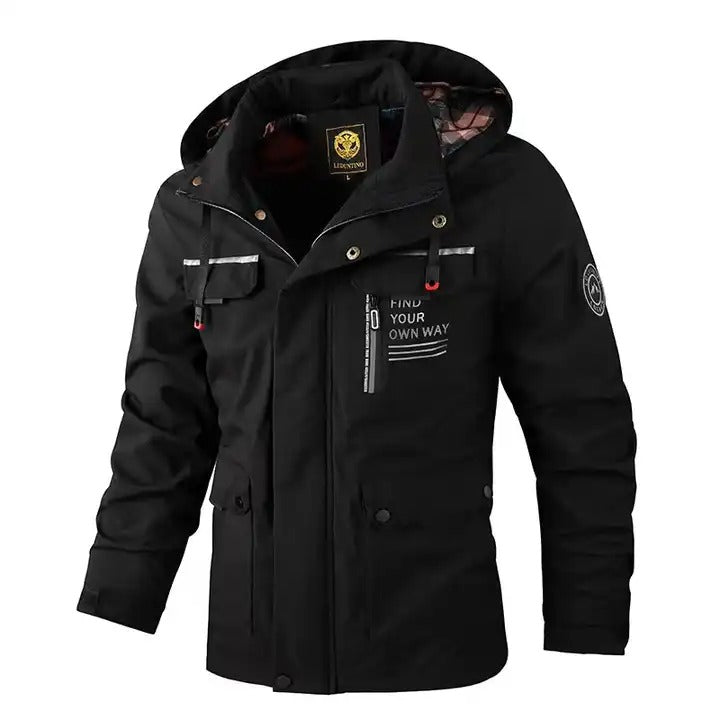 Winterjacke mit Kapuze, lässig, warm, dick, Windjacke mit Kapuze | 8889