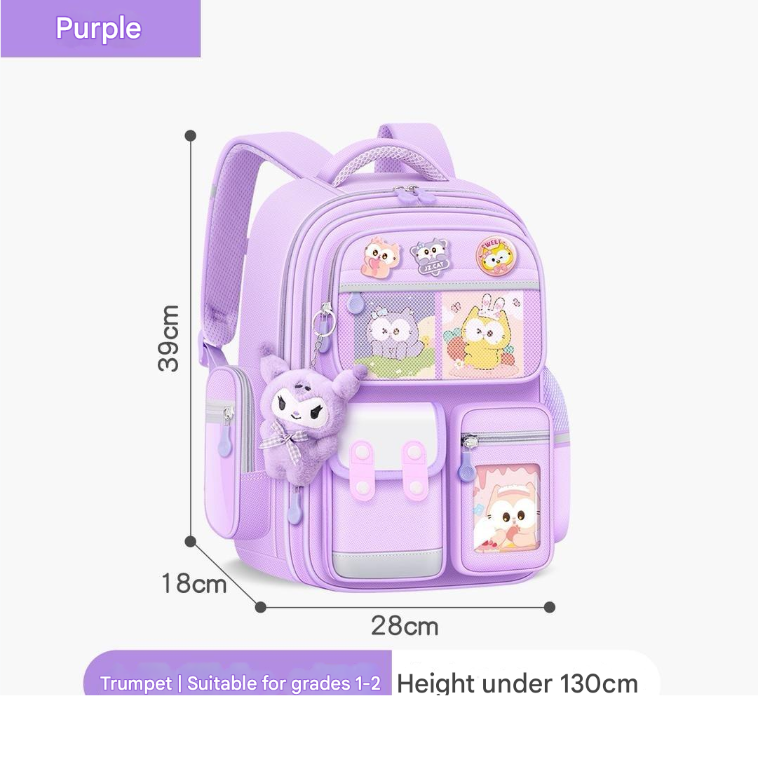 Kulomi Kinder-Schulrucksack – Leichtes, ergonomisches und rückenstützendes Design für Kinder | 1-602