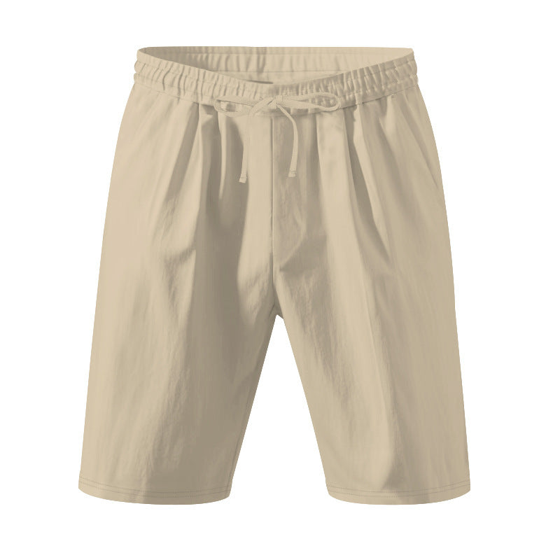 Leichte Strandshorts aus Leinenmischung für Herren – Relaxed Fit 5-Zoll-Freizeitshorts | WW-2