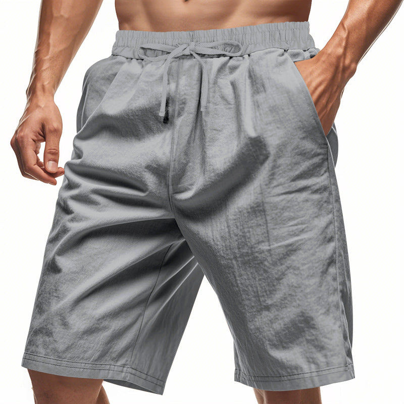 Leichte Strandshorts aus Leinenmischung für Herren – Relaxed Fit 5-Zoll-Freizeitshorts | WW-2