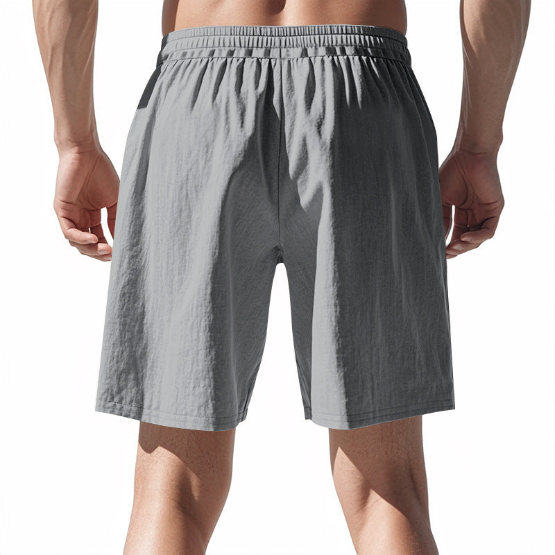 Leichte Strandshorts aus Leinenmischung für Herren – Relaxed Fit 5-Zoll-Freizeitshorts | WW-2