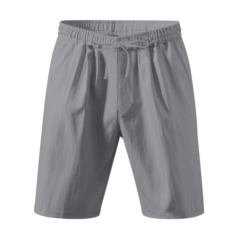 Leichte Strandshorts aus Leinenmischung für Herren – Relaxed Fit 5-Zoll-Freizeitshorts | WW-2
