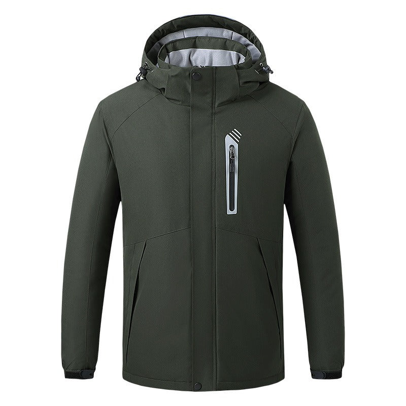 Herren USB-Elektroheizung Winter Fleece-Innenjacke Mäntel Dicke warme lässige USB-beheizte Premiumjacke | 993