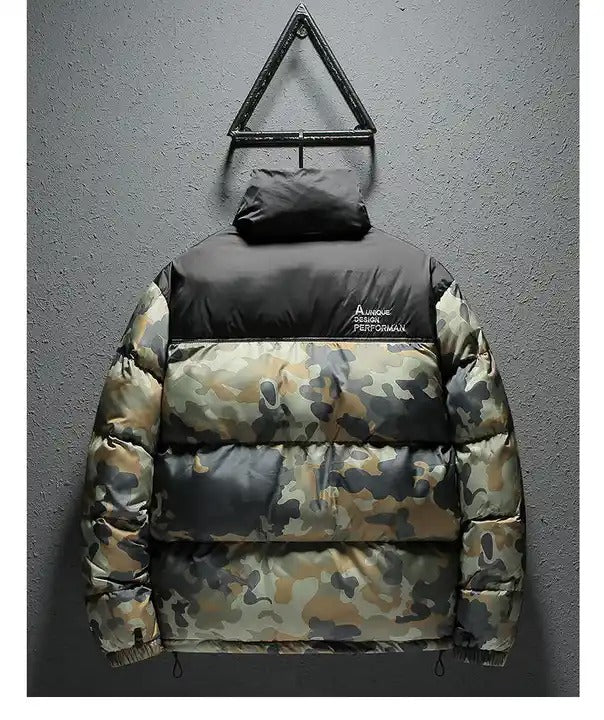 Winterjagd-Bomberjacke mit Camouflage-Muster und Baumwollpolsterung | 18921