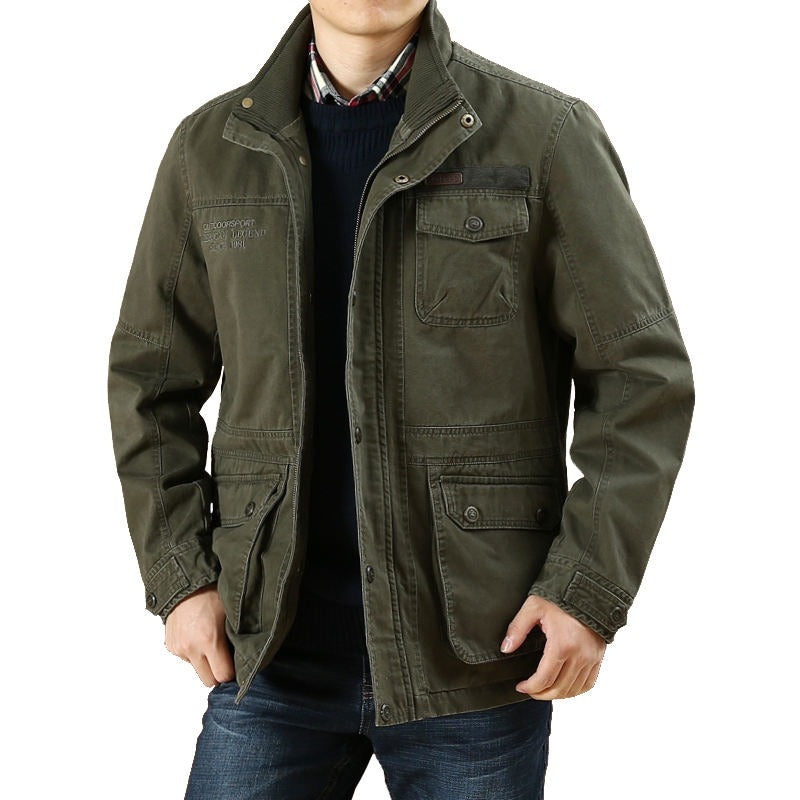 Herren Militärjacke mit mehreren Taschen, lässig, taktische Jacken, männlich, Caquetá Hombre | 9885