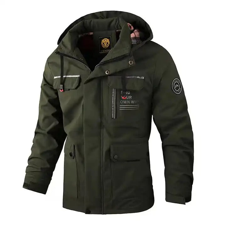 Winterjacke mit Kapuze, lässig, warm, dick, Windjacke mit Kapuze | 8889