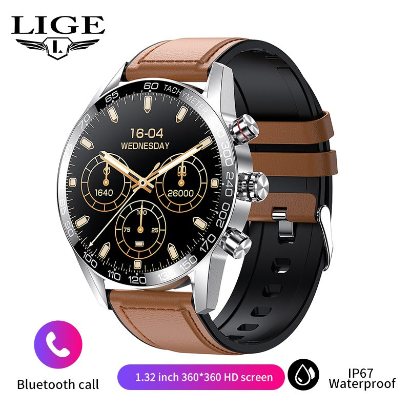Herren-Smartwatch mit AMOLED-HD-Bildschirm und Bluetooth-Anruffunktion | BW0408